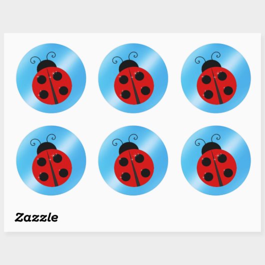 Ladybug Ronde Sticker (Vel)
