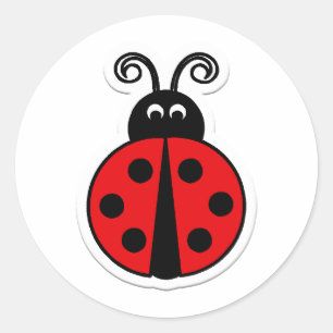 ladybug ronde sticker
