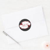 Ladybug Rood & Zwart Douche Party Favoriet Sticker (Envelop)