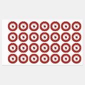 Ladybug rood zwart polka dot naam labels voor scho (Vel)