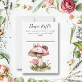 Ladybug roze Baby shower luier Raffle Kaart