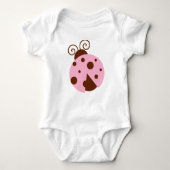 Ladybug, Roze Ladybug, Cute Ladybug, Ladybird Romper (Voorkant)