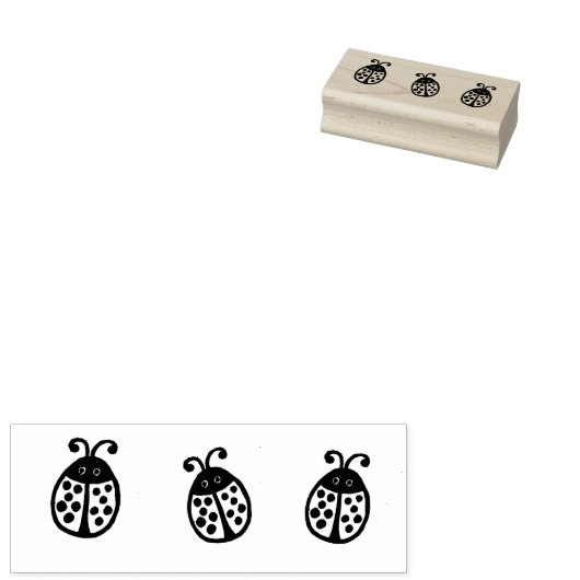 Ladybug Rubber Stamp Rubberstempel (Gestempeld)