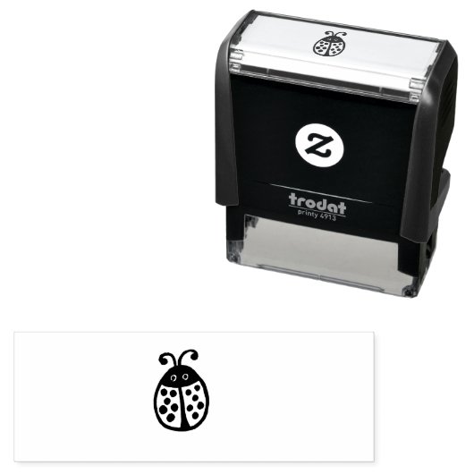 Ladybug Rubber Stamp Zelfinktende Stempel (In situ)