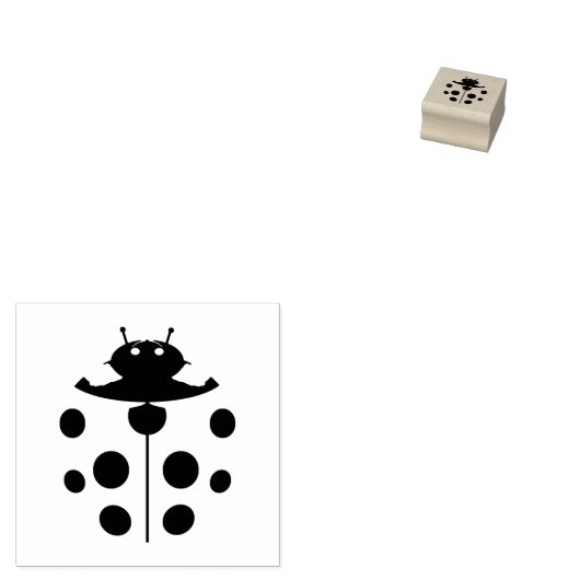 Ladybug Rubberstempel (Gestempeld)
