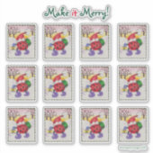 Ladybug Santa Stickers (Voorkant)