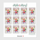 Ladybug Santa Stickers (Vel)