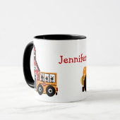 Ladybug School Bus Teacher Mok (Voorkant links)