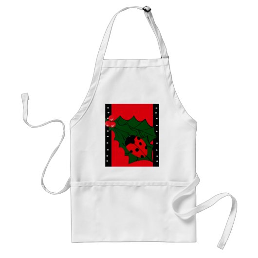 Ladybug-Schort voor kerstmis Standaard Schort (Voorkant)
