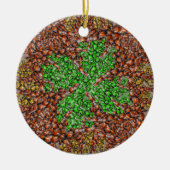 Ladybug Shamrock Ornament (Voorkant)