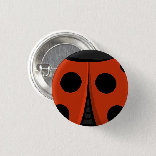 Ladybug Shell Ronde Button 3,2 Cm (Voorkant /achterkant)