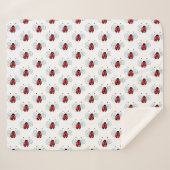 Ladybug Sherpa Deken (Voorkant (horizontaal))