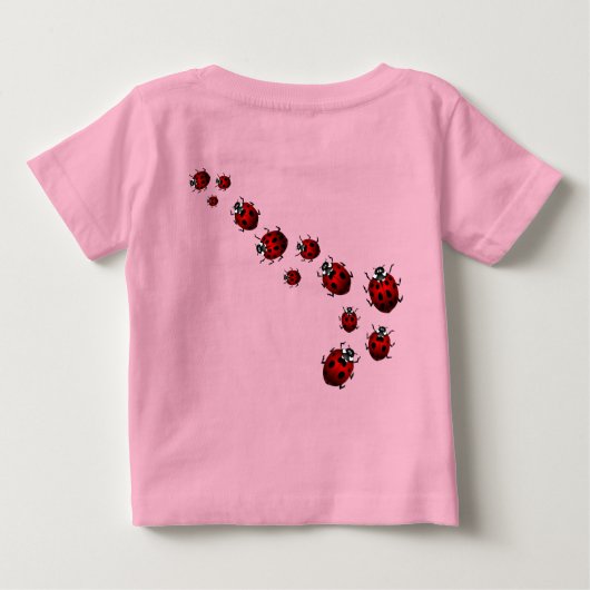 Ladybug-Shirten en Baby met Ladybug (Achterkant)