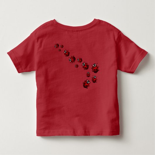 Ladybug-Shirten en Baby met Ladybug Kinder Shirts (Achterkant)