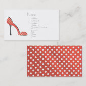 Ladybug Shoe Visitekaartje (Voorkant / Achterkant)