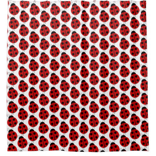 Ladybug Shower Curtain Douchegordijn (Voorkant)