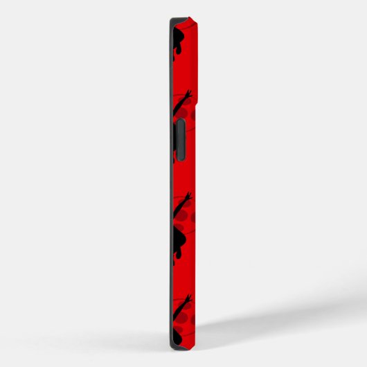 Ladybug Silhouet Rood Patroon Case-Mate iPhone Case (Achterkant / Rechts)