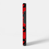 Ladybug Silhouet Rood Patroon iPhone Hoesje (Linkerkant)