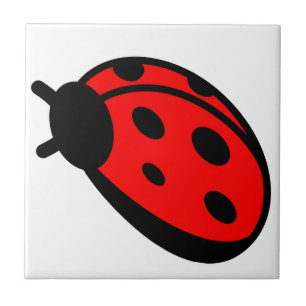 Ladybug Small (4,25 x 4,25 inch) keramische Tegel Tegeltje
