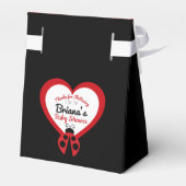 Ladybug Spots Baby shower Zwart Treat Bedankdoosjes (Achterkant)