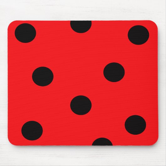 Ladybug Spots Mousepad Muismat (Voorkant)