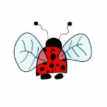 Ladybug Staand Fotobeeldje<br><div class="desc"></div>