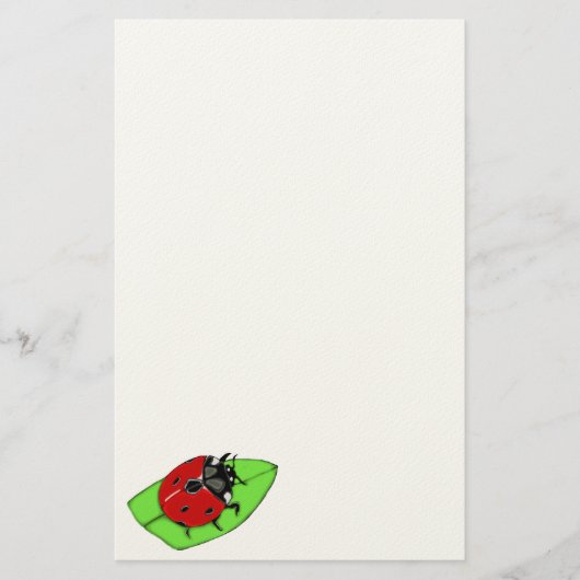 Ladybug Stationery Briefpapier (Voorkant)