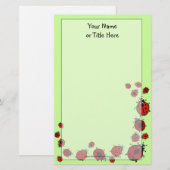 Ladybug Stationery Briefpapier (Voorkant / Achterkant)