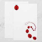 Ladybug Stationery Briefpapier (Voorkant / Achterkant)