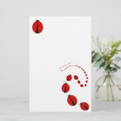 Ladybug Stationery Briefpapier (Staand voorkant)