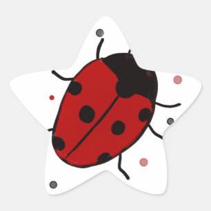 Ladybug Ster Sticker