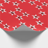 Ladybug sterren cadeaupapier (Hoek)