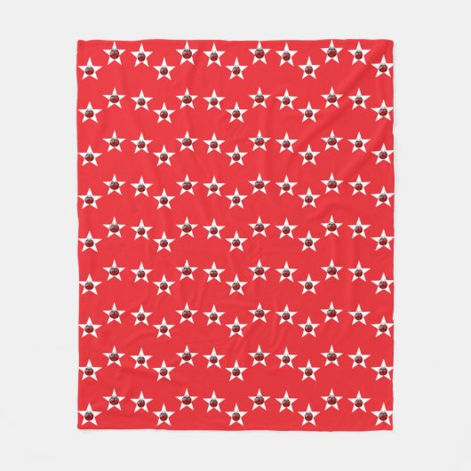 Ladybug sterren fleece deken (Voorkant)
