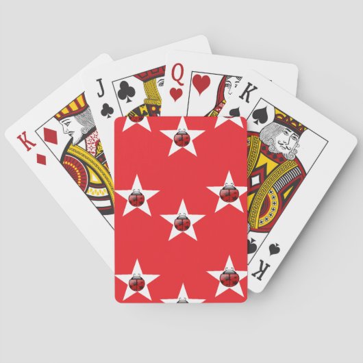 Ladybug sterren pokerkaarten (Achterkant)