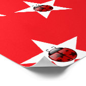 Ladybug sterren poster (Hoek)