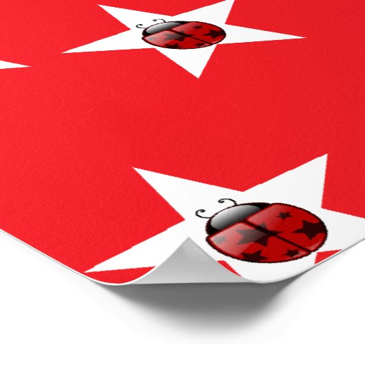 Ladybug sterren poster (Hoek)