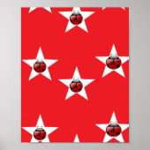 Ladybug sterren poster (Voorkant)