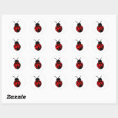  Ladybug-Sticker Ronde Sticker (Vel)