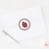 Ladybug-Stickers Ronde Sticker (Envelop)