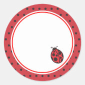 Ladybug-Stickers Ronde Sticker (Voorkant)