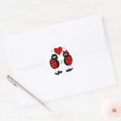 Ladybug-Stickers Ronde Sticker (Envelop)