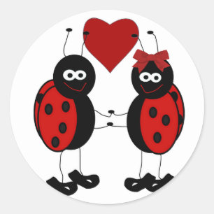Ladybug-Stickers Ronde Sticker