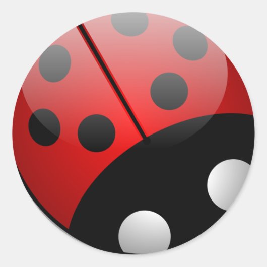 Ladybug-Stickers Ronde Sticker (Voorkant)