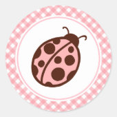 Ladybug-Stickers Ronde Sticker (Voorkant)
