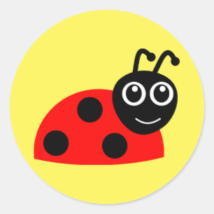 Ladybug-Stickers Ronde Sticker