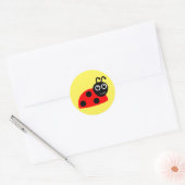 Ladybug-Stickers Ronde Sticker (Envelop)