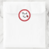 Ladybug-Stickers Ronde Sticker (Tas)