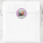 Ladybug-Stickers Ronde Sticker (Tas)