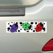 Ladybug-Stippen Bumpersticker (Op auto)