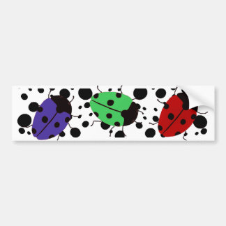 Ladybug-Stippen Bumpersticker